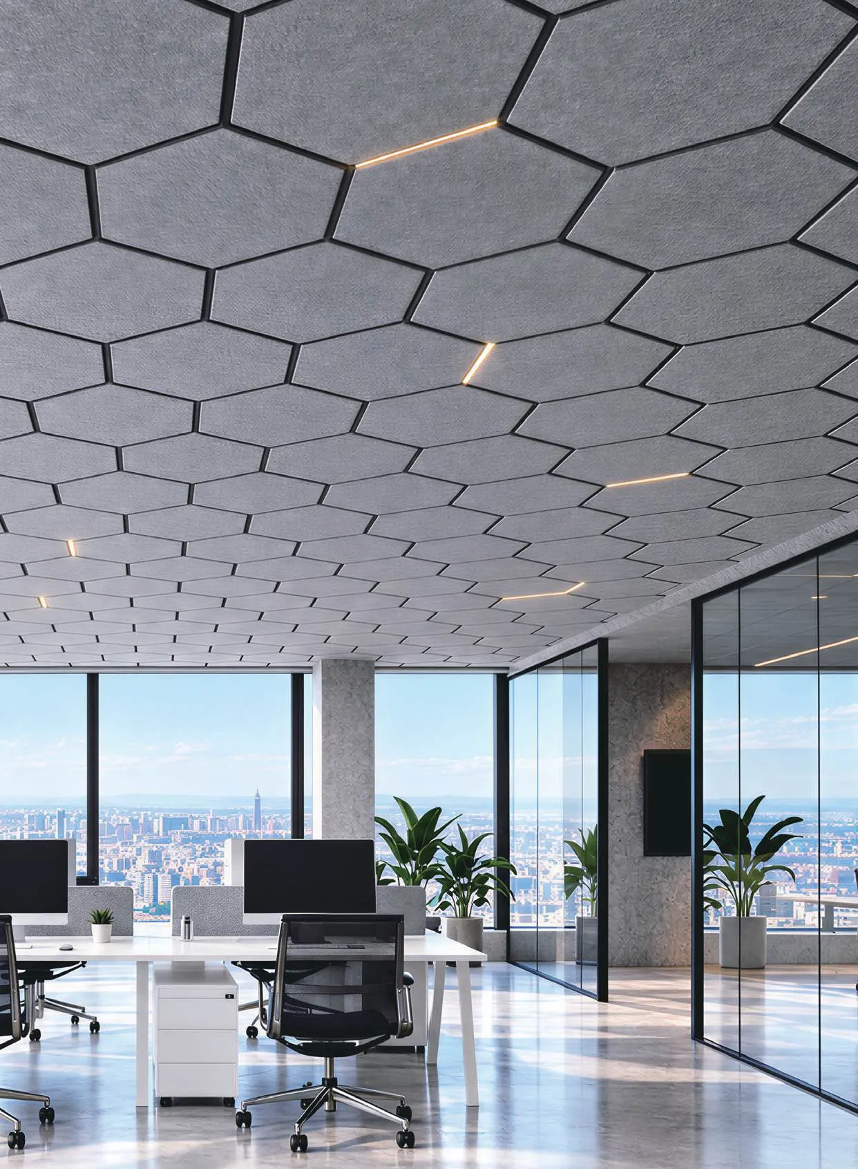 PET-05 — Motif hexagonal