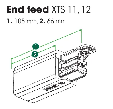 Alimentation (end-feed) 3 circuits — Blanc (KKT30129)