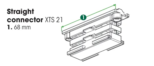 Connecteur droit 3 circuits — Gris (KKT301245)
