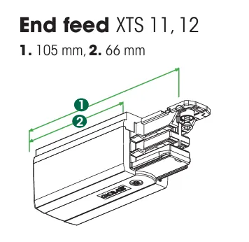 Alimentation (end-feed) 3 circuits — Gris (KKT30122)