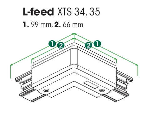 Connecteur L 3 circuits — Blanc (KKT3012102)