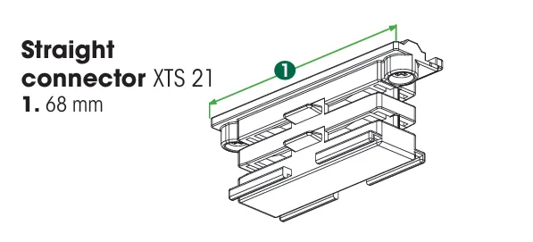 Connecteur droit 3 circuits — Blanc (KKT301253)