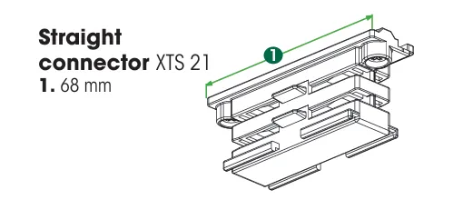 Connecteur droit 3 circuits — Noir (KKT301246)