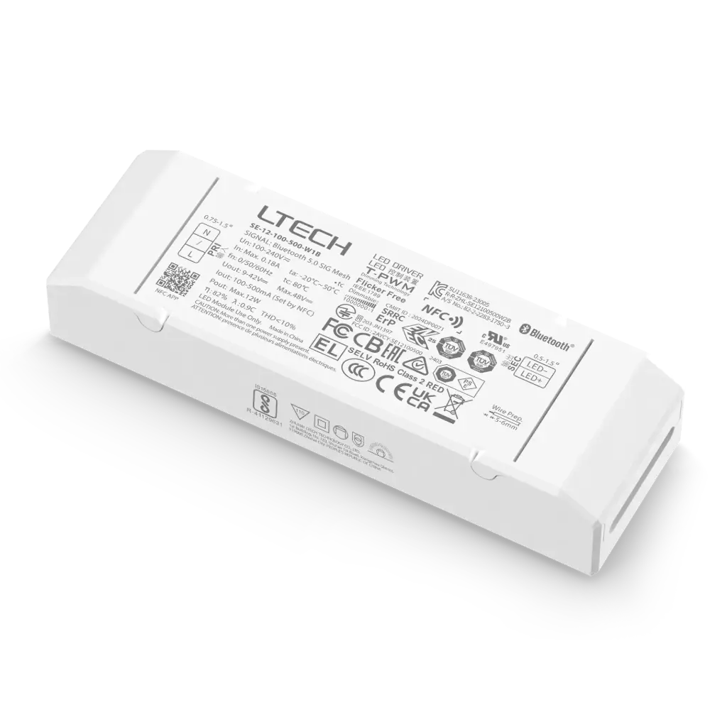 Driver CC · 12W · 100–500 mA · 1 canal